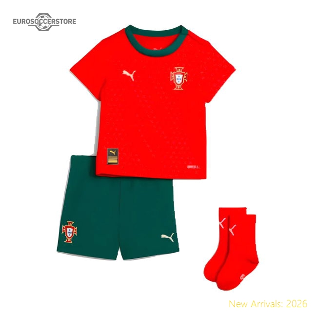 2025-2026 Portugal Home Baby Kit-Football Shirts Shop