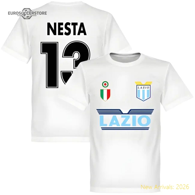 Lazio Nesta 13 Team T-Shirt - White-Football Shirts Shop