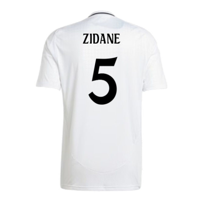 2024-2025 Real Madrid Home Shirt (Zidane 5)-Football Shirts Shop