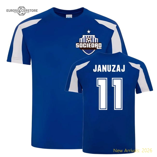 Adnan Januzaj Sociedad Sports Training Jersey (Blue)-Football Shirts Shop