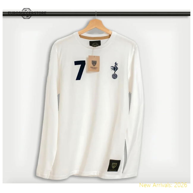 The Cockerel 7 White Long Sleeves Home Retro Shirt-Football Shirts Shop