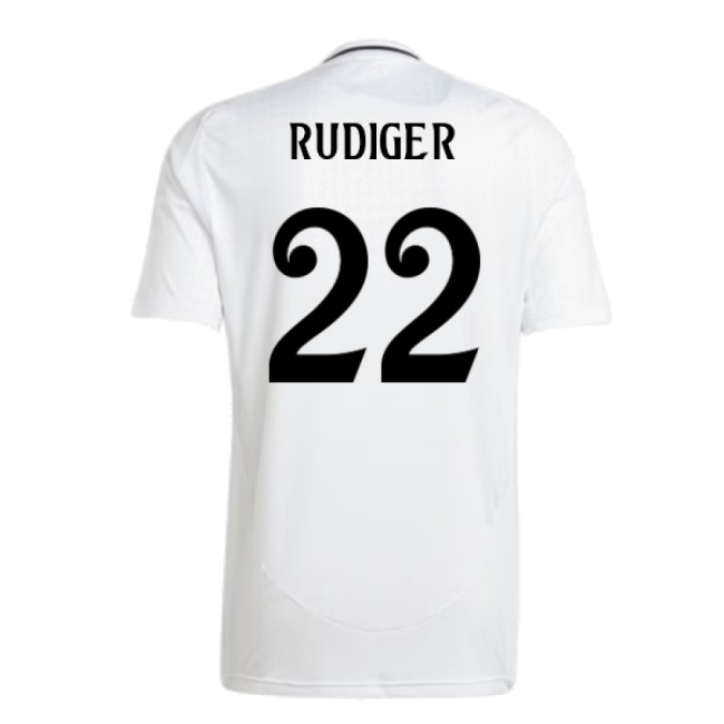 2024-2025 Real Madrid Home Shirt (Rudiger 22)-Football Shirts Shop