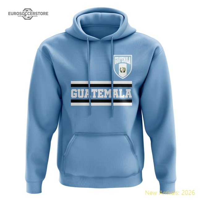 Guatemala Core Football Country Hoody (Sky)-Football Shirts Shop