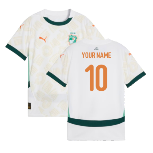 2024-2025 Ivory Coast Away Shirt (Kids) (Your Name)-Football Shirts Shop