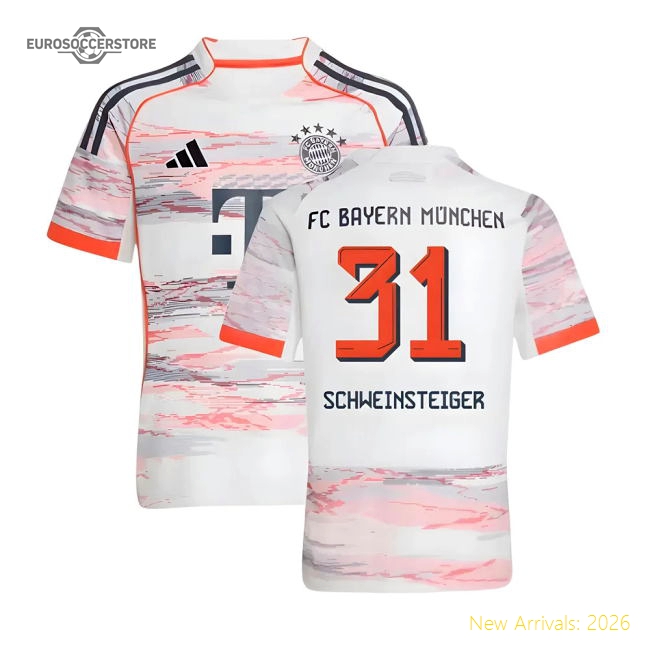2025-2026 Bayern Munich Away Shirt (Kids) (Schweinsteiger 31)-Football Shirts Shop