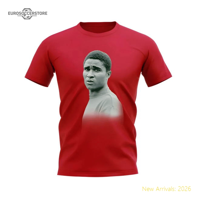 Eusebio Portugal Legend T-Shirt (Red)-Football Shirts Shop