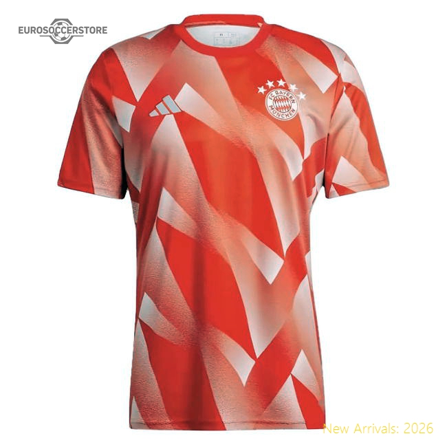 2023-2024 Bayern Munich Pre-Match Shirt (Red) (Kane 9)-Football Shirts Shop