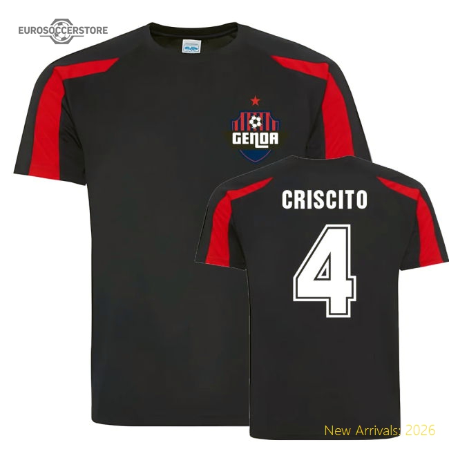 Domenico Criscito Genoa Sports Training Jersey (Navy)-Football Shirts Shop