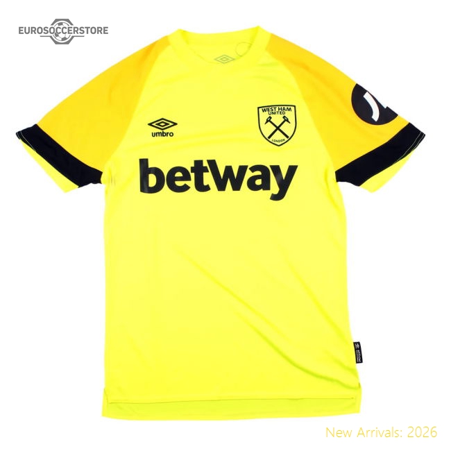 2023-2024 West Ham Change Goalkeeper Shirt (Yellow)-Football Shirts Shop