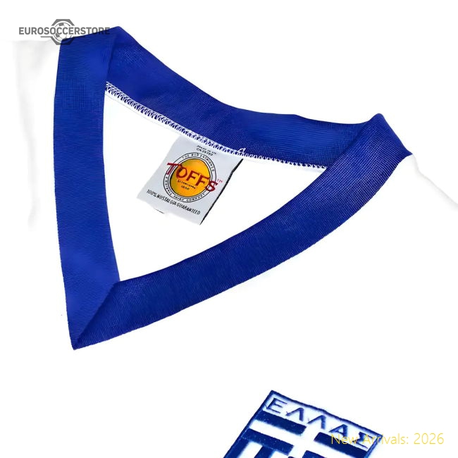 Greece 1980s Away Retro Football Shirt-Football Shirts Shop