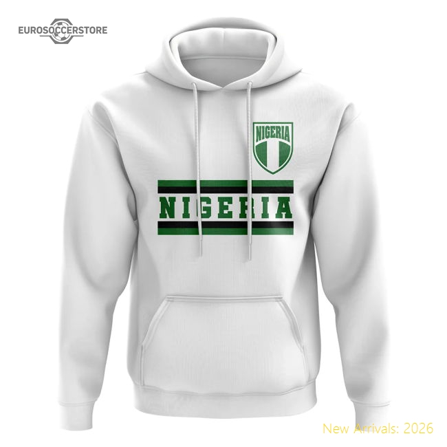 Nigeria Core Football Country Hoody (White)-Football Shirts Shop