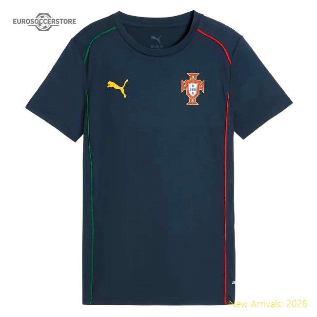 2025-2026 Portugal Casuals Tee (Persian Blue) - Kids-Football Shirts Shop