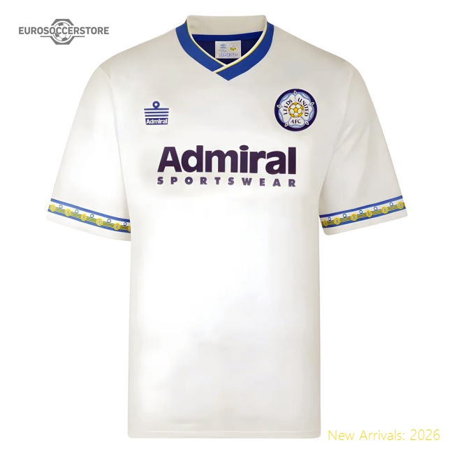 Score Draw Leeds United 1993 Admiral Retro Football Shirt-Football Shirts Shop