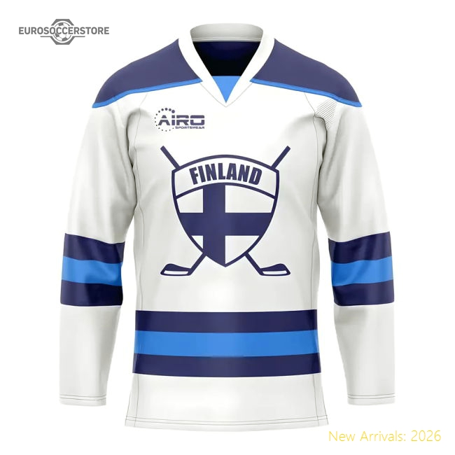 Finland Home Ice Hockey Shirt-Football Shirts Shop