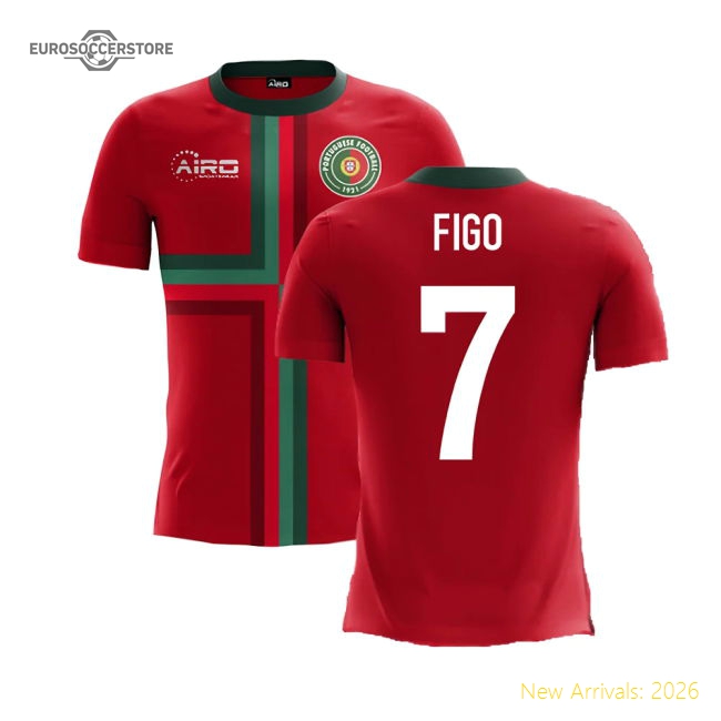 2025-2026 Portugal Airo Concept Home Shirt (Figo 7)-Football Shirts Shop