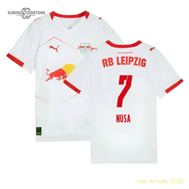 2025-2026 Red Bull Leipzig Home Shirt (Kids) (Nusa 7)-Football Shirts Shop