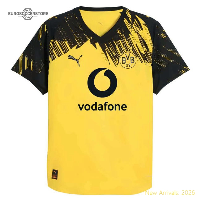 2025-2026 Borussia Dortmund Authentic Home Shirt (Bellingham 22)-Football Shirts Shop