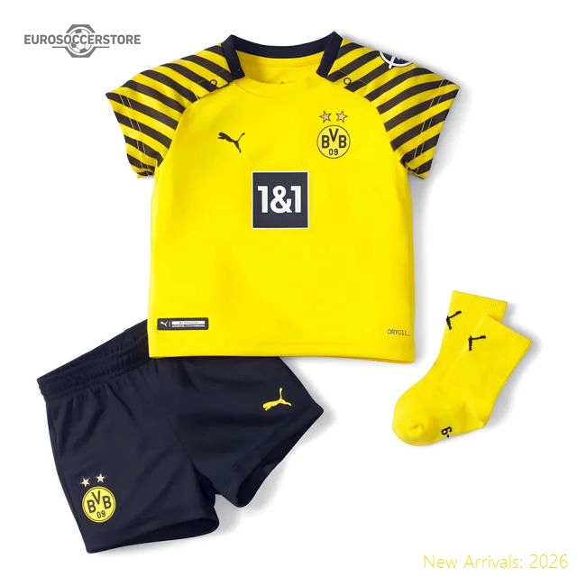 2021-2022 Borussia Dortmund Home Baby Kit-Football Shirts Shop