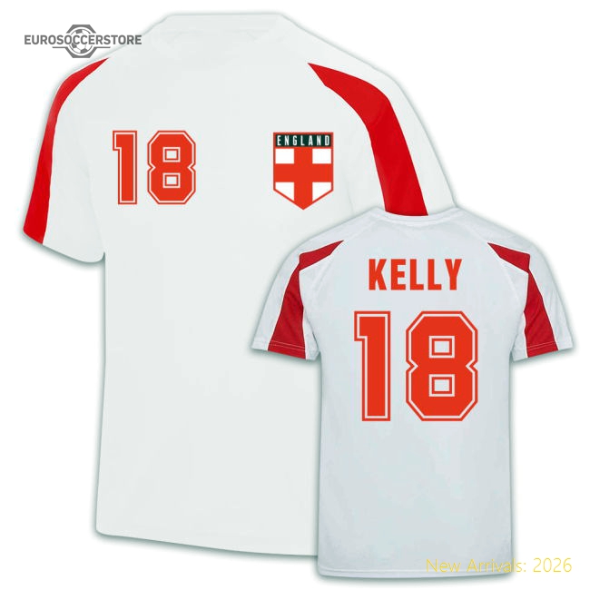 England Women Sports Training Jersey (Chloe Kelly 18)-Football Shirts Shop