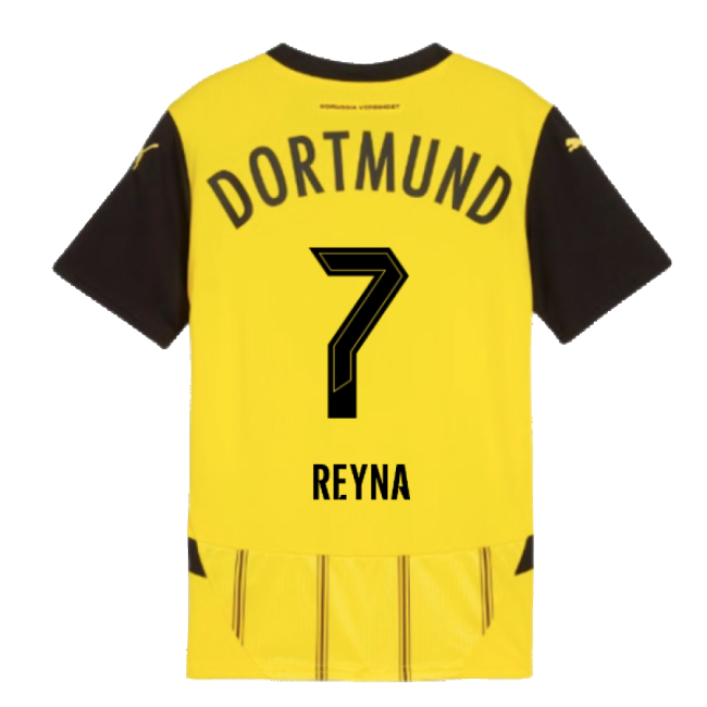 2024-2025 Borussia Dortmund Home Shirt (Kids) (Reyna 7)-Football Shirts Shop