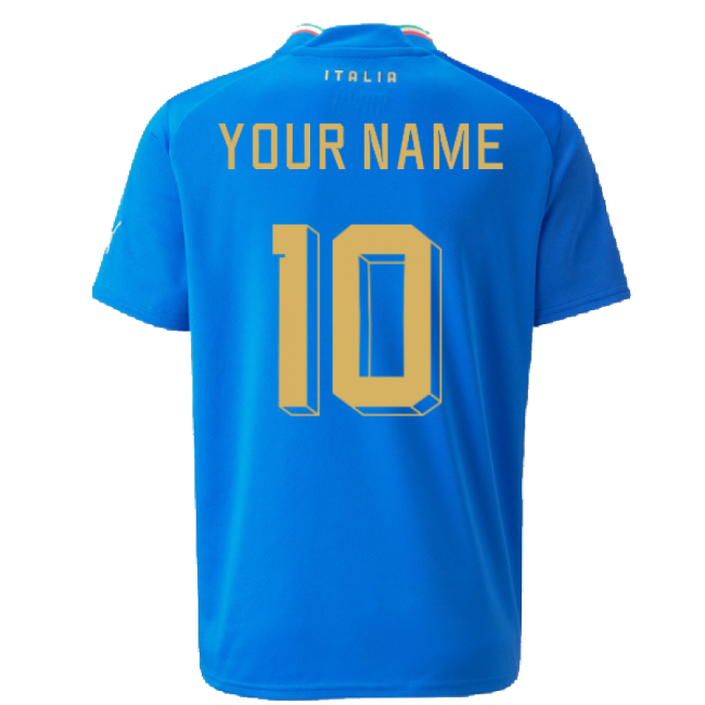 2022-2023 Italy Home Shirt (Kids) (Your Name)-Football Shirts Shop