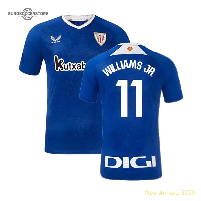 2024-2025 Athletic Bilbao Away Shirt (Williams JR. 11)-Football Shirts Shop