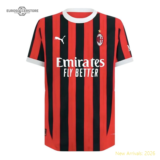 2024-2025 AC Milan Home Authentic Shirt-Football Shirts Shop