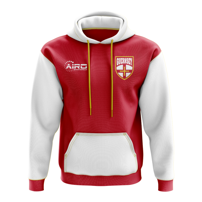 Guernsey Concept Country Football Hoody (Red)-Football Shirts Shop