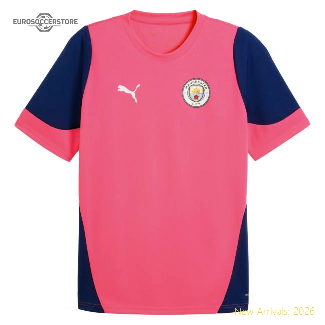 2025-2026 Man City Training Jersey (Fluro Pink)-Football Shirts Shop