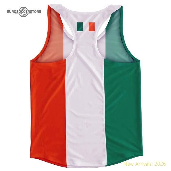 Ireland Flag Running Vest-Football Shirts Shop