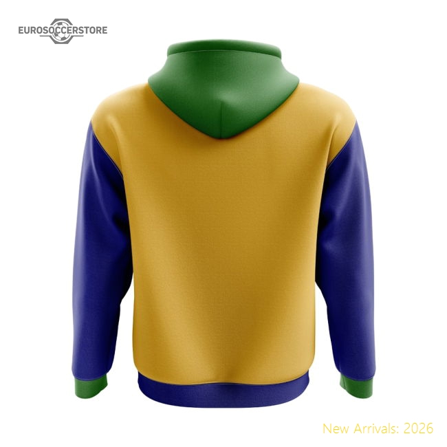 Christmas Island Concept Country Football Hoody (Yellow)-Football Shirts Shop