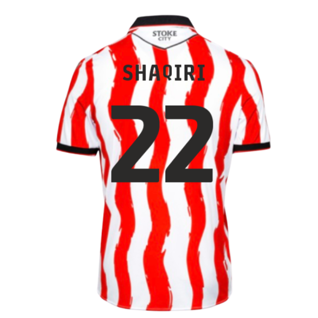 2025-2026 Stoke City Home Shirt (Shaqiri 22)-Football Shirts Shop
