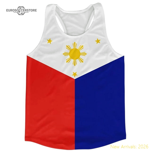 Phillippines Flag Running Vest-Football Shirts Shop