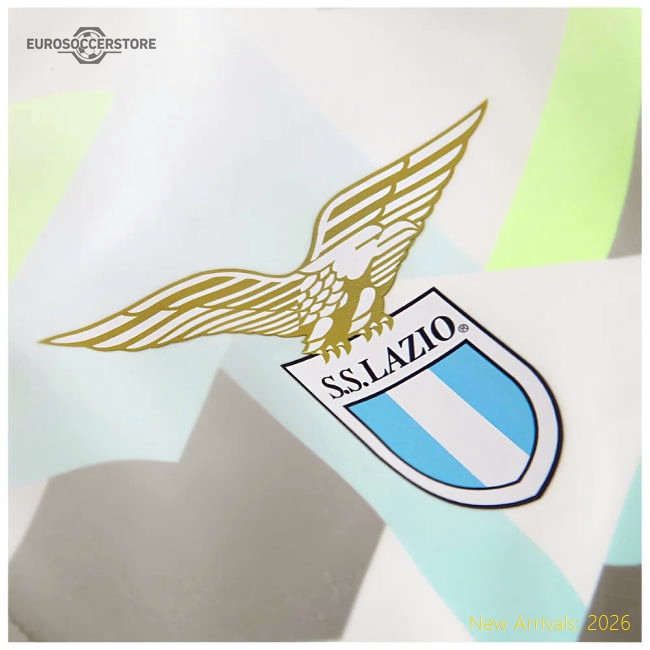 2024-2025 Lazio Hooded Walkout Jacket (White)-Football Shirts Shop