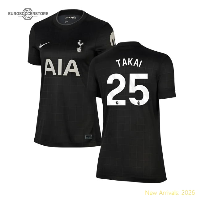 2025-2026 Tottenham Away Shirt (Womens) (Takai 25)-Football Shirts Shop