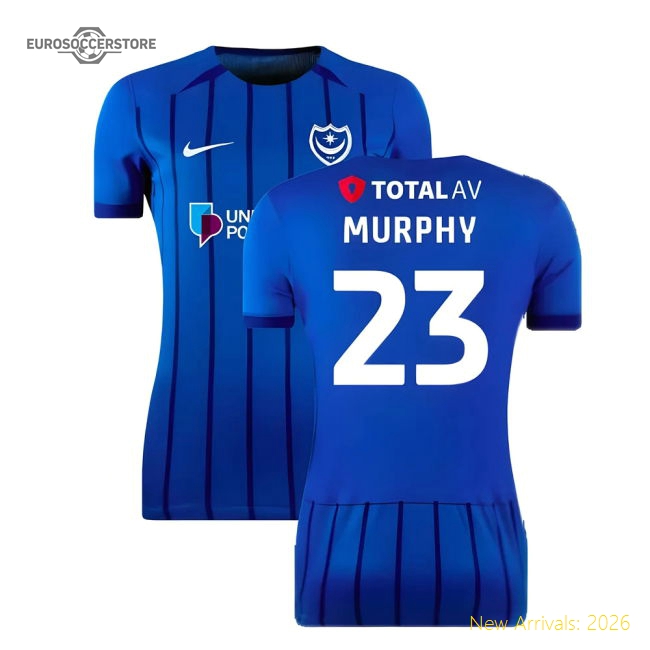 2024-2025 Portsmouth Home Shirt (Womens) (Murphy 23)-Football Shirts Shop