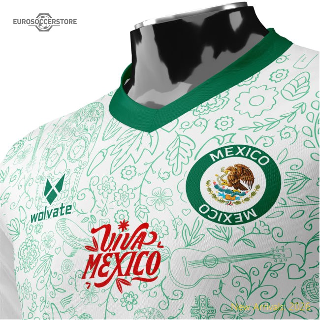 Mexico Heritage Football Jersey (Wolvate) Adult Short Sleeve-Football Shirts Shop