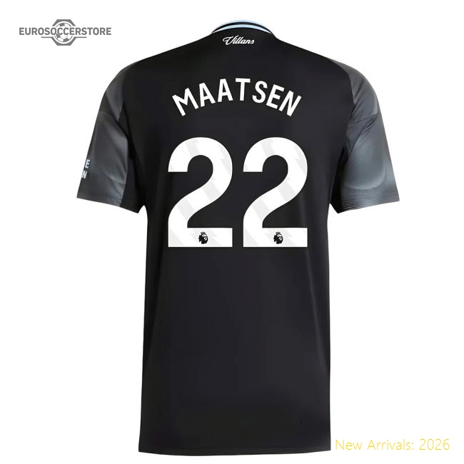 2025-2026 Aston Villa Away Shirt (Maatsen 22)-Football Shirts Shop