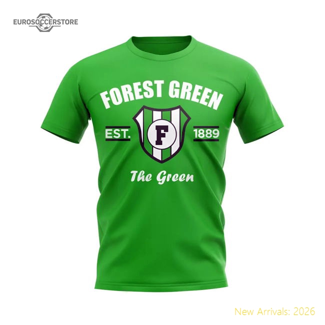Forest Green Established Football T-Shirt (Green)-Football Shirts Shop