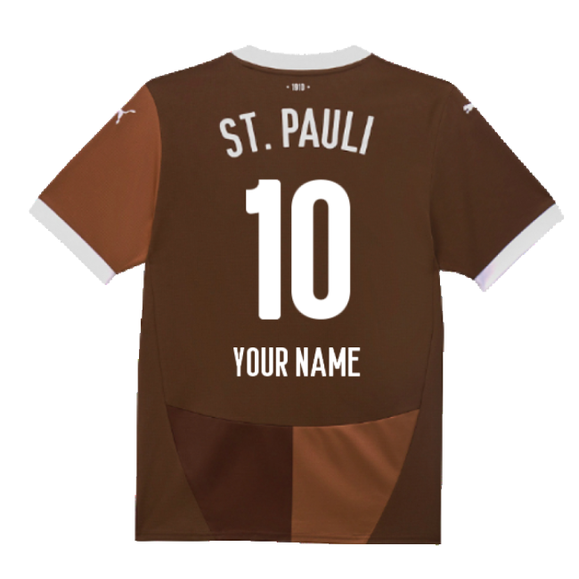 2024-2025 St Pauli Home Shirt (Your Name)-Football Shirts Shop