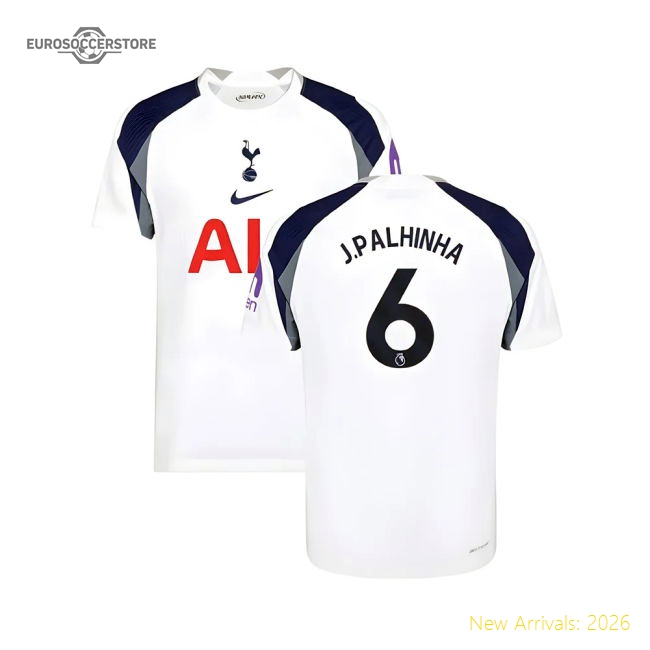 2025-2026 Tottenham Hotspur Authentic Home Shirt (J.Palhinha 6)-Football Shirts Shop