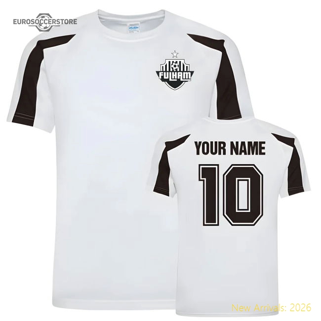 Your Name Fulham Sports Training Jersey (White)-Football Shirts Shop