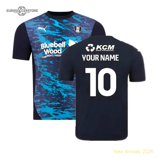 2024-2025 Rotherham United Away Shirt (Your Name)-Football Shirts Shop