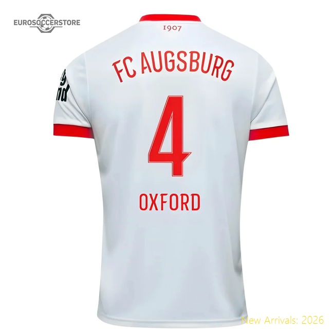 2025-2026 FC Augsburg Home Shirt (Oxford 4)-Football Shirts Shop