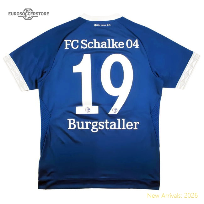 Schalke 2018-19 Home Shirt (M) Burgstaller #19 (Mint)-Football Shirts Shop
