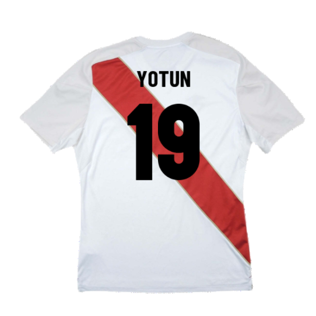 Peru 2018-19 Home Shirt ((Good) S) (Yotun 19)-Football Shirts Shop
