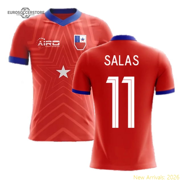 2025-2026 Chile Home Concept Football Shirt (SALAS 11)-Football Shirts Shop