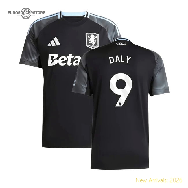2025-2026 Aston Villa Away Shirt (Daly 9)-Football Shirts Shop
