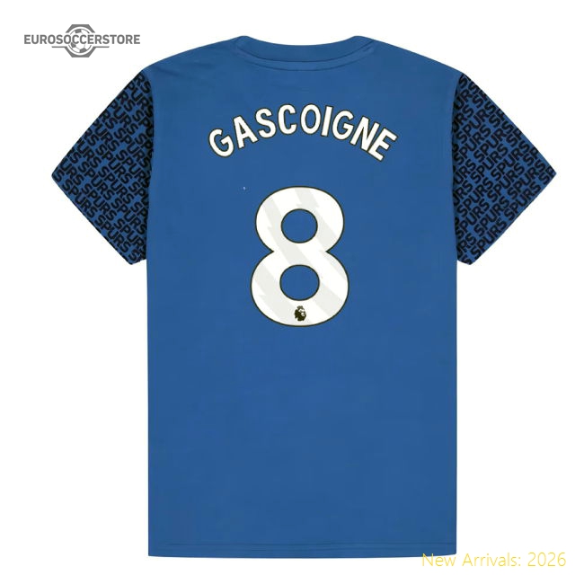 Tottenham Hotspur Graphic T-shirt (Blue) - Kids (Gascoigne 8)-Football Shirts Shop