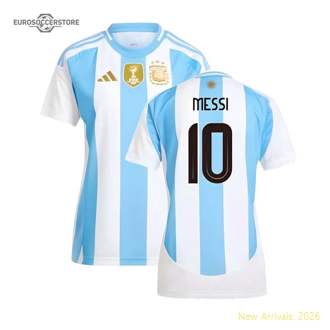 2024-2025 Argentina Home Shirt (Ladies) (MESSI 10)-Football Shirts Shop